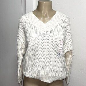 NWT SO V-Neck Pullover Plush Sweater M